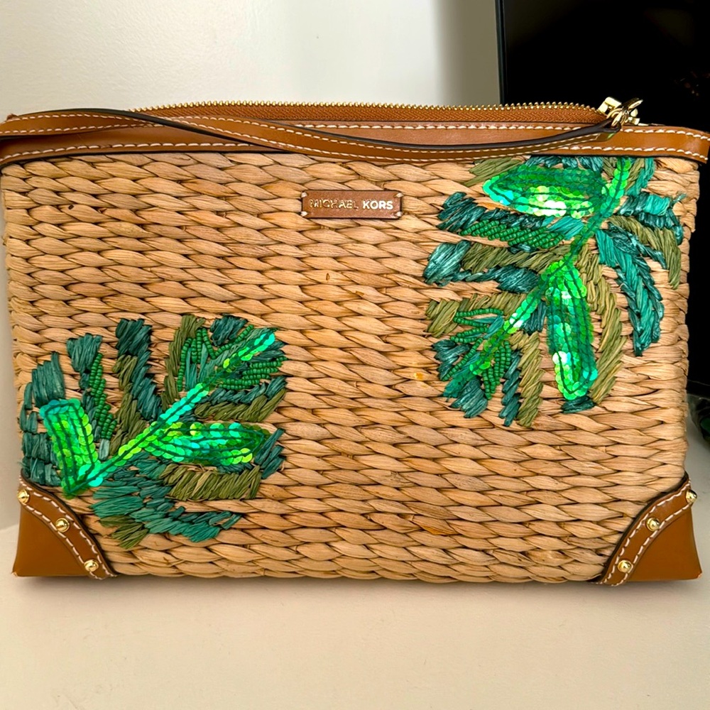 Michael Kors summer straw bag- new, never used